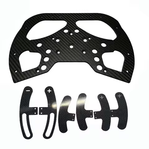 Custom carbon fiber steering wheel parts Customized Carbon Fiber CNC cutting Plate services