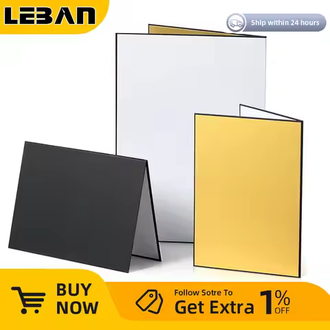 AMBITFUL 21cm * 29cm 29cm*42cm Reflector Black Silver White Gold Background Paper Thick Folding Boar