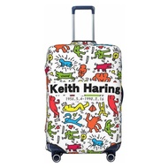 Keith Haring Luggage Cover Spandex Stretchy Elastic Luggage Cover 18 20 22 24 26 28 30 32 inch VV70