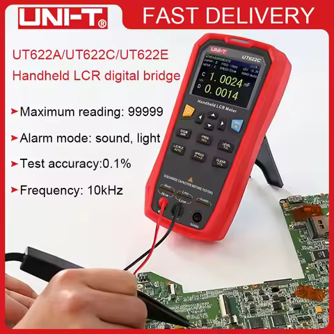 UNI-T UT622A UT622C UT622E High-precision LCR Meter Industrial Handheld Resistance Capacitance Teste