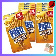 Pretz Roasted Salted Butter 57g x 10 Snacks Pretzels Hokkaido Fermented Butter Whole Grain Ezaki Gli