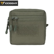 IDOGEAR Tactic MOLLE Dump Pouch General Purpose Storage Bag with Zipper Multi-function Vest Side Pou