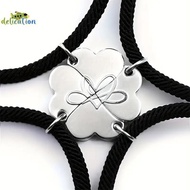 [DelicationS] Four-leaf Clover Magnetic Best Friendship Bracelets For 4pcs Women Men Magnet Heart Be