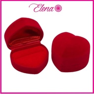 Elena Kotak cincin bentuk love - Velvet Ring Box