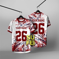【Free Custom Name & Number】2026 NFL Edition Jersey Men's Tshirt Short Sleeve Retro Collar Full Subli