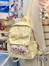 Cute Japanese Anime Schoolgirl Style Dots Transparent Ita Bag