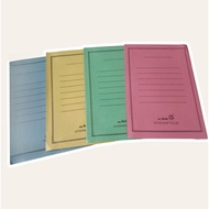 (10 PCS) Colored Paper Folio Stopmap - Mr.Bro Folio Document Archive Folder