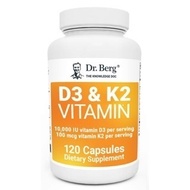 [11.11 PRomo] Dr. Berg's D3 & K2 Vitamin D3 K2 Supplement Purified Bile Salts - Spt Healthy Heart, B