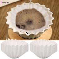 50Pcs/Set Disposable Wavy Bowl Filter Cup Corrugated Coffee Tea Filters Paper Espresso Hand Brewed Drip Paper Kitchen Tools