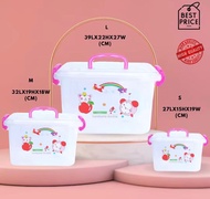 6L | 12L | 22L Transparent Storage Box Plastic Multipurpose Clear Organizer