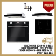 [BUNDLE] Induction Hob + Semi Integrated Hood + 8 Functions Oven