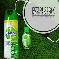 Set Combo - Dettol Spray Morning Dew 450ml + Dettol Sanitizer 50ml