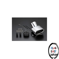 Genb Genbu Muffler Cutter ETF01HP EX. Tail Finisher Polished Chrome for Toyota TRH200 Series Hiace (