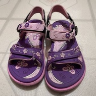 GP 兒童 運動涼鞋 女童 中大童 20cm紫色防水 涼鞋 磁扣 GP涼拖鞋 兒童涼鞋 (後跟可卸下)@s10