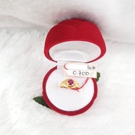 MERAH CA405G182G baby ring model waluan red ruby gemstone genuine yellow gold weight 0.700 no. 3 d 1