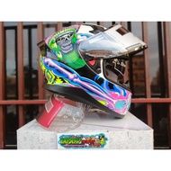 SPYDER RECON 2  NEO SERIES  DUAL VISOR HELMET FREE EXTRA LENS & TUBEMASK