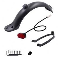 Rear Fender Mudguard With Folding Hook, Bracket, Tail Light Compatible With Xiaomi M365 Pro 1S/Pro2 