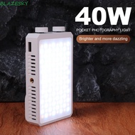 BLAZESKY RGB LED Camera Light, CRI/TLCI 90+ 40W Mini LED Video Lamp, Compact 3 Color Light FX 8 Mode