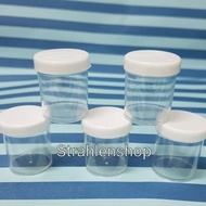 HIJAU MERAH Ointment pot / cream pot / mute pot approximately (+/-) uk 20 cc lid in White, Red and G