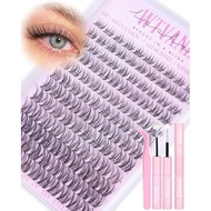 Wispy Eyelash Cluster Kit Venus Invisible Eyelash Cluster 8-16mm Eyelash Extension Kit Natural Eyela