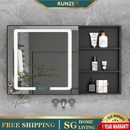 Bathroom Mirror Cabinet Toilet Hanging Mirror Dressing Storage With Shelf Vanity Cabinet Bathroom Racks Cabinets d12