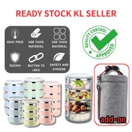 【Teacher's Day / Mother's Day 】3 Tiers Stainless Steel Lunch Box With Handle Design Carrier Food Con