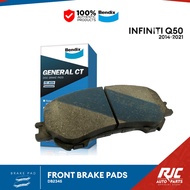 BENDIX BRAKE PAD INFINITI Q50 FRONT 2014-2021 DB2345 Q50 1set