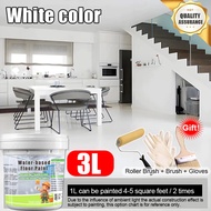 【เอฟเฟกต์หินอ่อน】3L สีทาพื้นลายหินอ่อน สีทาพื้นปูน สีอีพ็อกซี่ทาพื้น สี ทา พื้น ซีเมนต์ บอร์ด ระเบีย