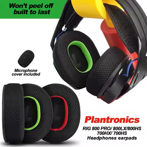 Earpads Replacement Compatible For Plantronics RIG 800 PRO 800LX/800HS 700HX/ 700HS Upgrade Ear Pads