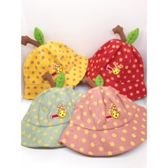 cute ball rim hat with leaves and branches