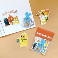 Bubuworld露營系列大貼紙包 防水貼紙包