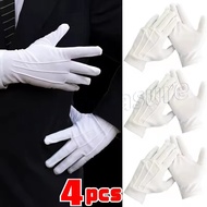 Breathable White Formal Gloves - Soft Knitted Jewelry Butler Gloves - Performance Glove - Men Formal