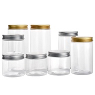 100ml 120ml 200m 250ml & 300ml Clear PET Container Jar Balang Kueh Raya Plastik With Aluminium Lids-