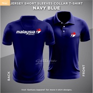 SALE Malaysia Airlines MAS T-shirt Jersey Collar Short Sleeve / XS - 5XL / Dryfit / POLO Uniform / B