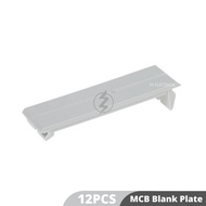 [12PCS] MCB Blank Module SP Blank Plate for Consumer Unit MCB / MCB Space / tutup kosong mcb