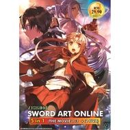 Sword Art Online (5 IN 1) 3 Movies + 2 OVA Anime DVD