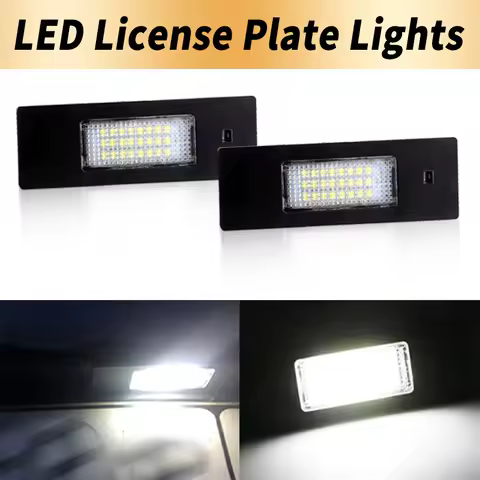2pcs Canbus For BMW LED License Number Plate Lamp 1 Series E81 E87 E63 E64 M6 E85 E86 Z4 F12 F13 F20