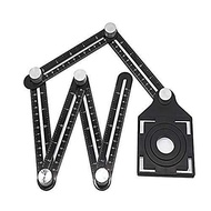 Upgrade Universal Ruler with Tile Positioning Aperture,Universal Opening Locator Measurement Tool, 6