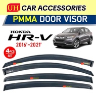 HONDA HRV 2016 - 2021 OEM TYPE DOOR VISOR WITH HRV LOGO COME WITH 3M DOUBLE TAPE