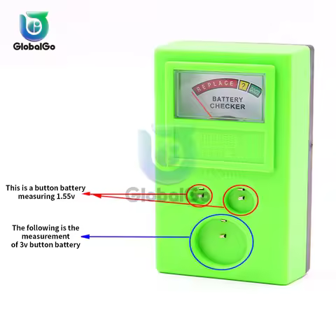 1.55v 3v Button Battery Tester Portable Watch Battery Checker Button Battery Power Tester Repair Too