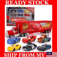 Pixar Car No.95 Mack Racer's Truck Light Diecast McQueen Toy Car Gift + Box Set