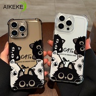 Cool White Black Cat Phone Case For Motorola Moto E40 E32 E30 E22 E22i E20 E15 E14 E13 E7i E7 Power 