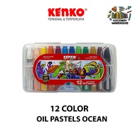 KENKO OIL CRAYON PASTEL 12 COLORS PASTEL OIL PP CASE