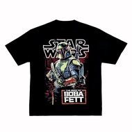 HOTSTAR WARS THE BOOK OF BOBA FETT T-Shirt Bob Buffett Pattern Vintage Style Summer Shirt Fashion It
