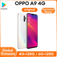 Refurbished OPPO A9 2020 4G /A11 ปลดล็อค LTE GSM 6.5 "12MP สี่ซิม95% คู่ Snapdragon 665ใหม่ (สีขาว/ส
