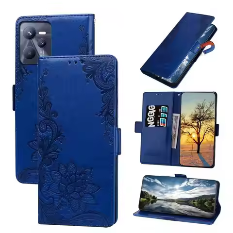 Leather Flip Case For Realme C35 C31 C21Y C25Y C20 C17 C15 C12 C11 C3 C2 9 9I 8 8I 7 7I 6 5 V23 Q3 G