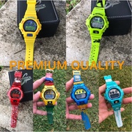 Jam tangan fesyen lelaki 【 PREMIUM 】G-SHOCK 100% Cermin kaca DW6900 Digital watch SPOOn Jelly Rasta 