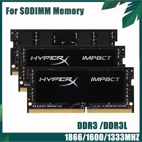 HyperX Laptop Memory RAM DDR3 DDR3L 8GB 4GB 1600MHz 1333MHz 1866MHz SODIMM 1.35V 1.5V PC3/PC3L-12800