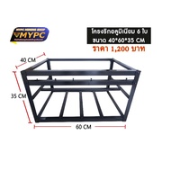 rig ริกอลูมิเนียม แท่นขุดบิทคอยน์ ขนาด 6 ใบ