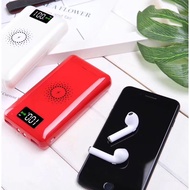 New Designed Qi enabled Wireless Powerbank With Bluetooth Earbuds for Smartphone